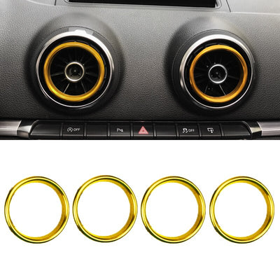Cercles Aération Alu Audi A3 S3 RS3 8V - vue de face 2 - Becquet Voiture
