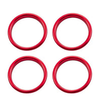 Aluminum Vent Rings Audi A3 S3 RS3 8V - front view 3 - Becquet Voiture