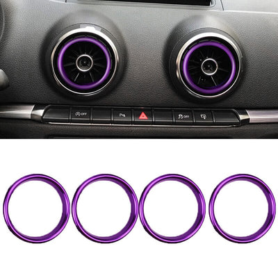 Cercles Aération Alu Audi A3 S3 RS3 8V - vue de trois-quarts - Becquet Voiture