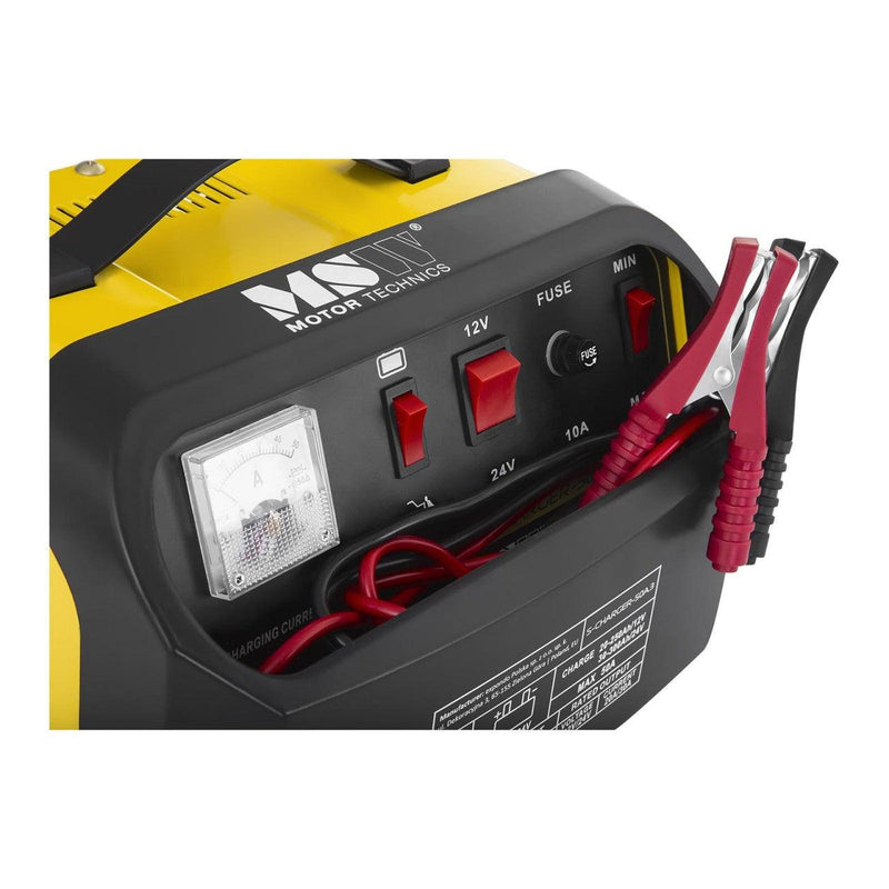 Chargeur Batterie Booster Demarrage 12V 24V - installé sur véhicule - Becquet Voiture