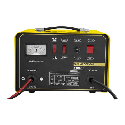 Chargeur Batterie Booster Demarrage 12V 24V - vue arrière - Becquet Voiture