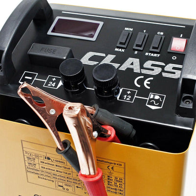 Chargeur Batterie Moto Voiture 12V 24V Auto - vue arrière - Becquet Voiture