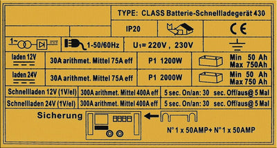 Chargeur Batterie Moto Voiture 12V 24V Auto - vue de trois-quarts - Becquet Voiture