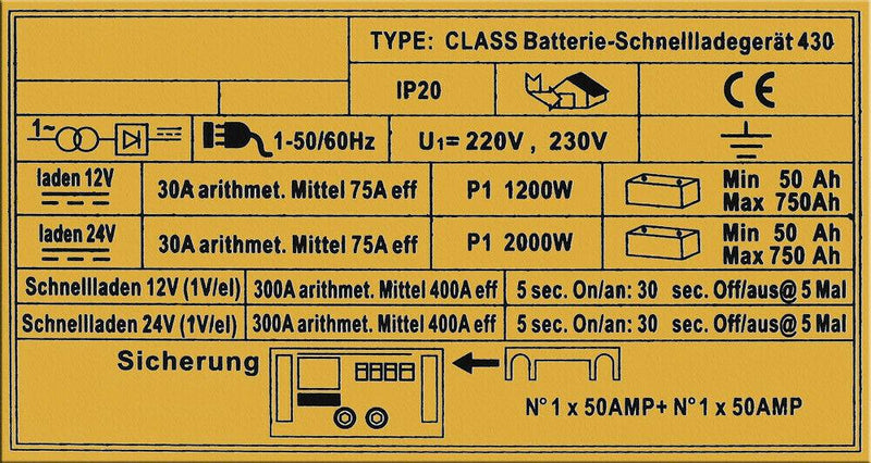 Chargeur Batterie Moto Voiture 12V 24V Auto - vue de trois-quarts - Becquet Voiture