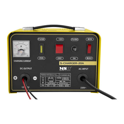 Chargeur Batterie Voiture 12V 24V 8 12A - vue arrière - Becquet Voiture