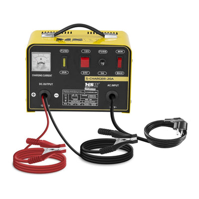 Chargeur Batterie Voiture 12V 24V 8 12A - vue de profil - Becquet Voiture