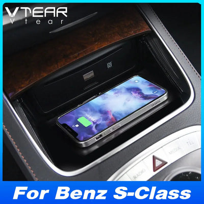 Chargeur Sans Fil Mercedes Classe S W222 - vue de face - Becquet Voiture