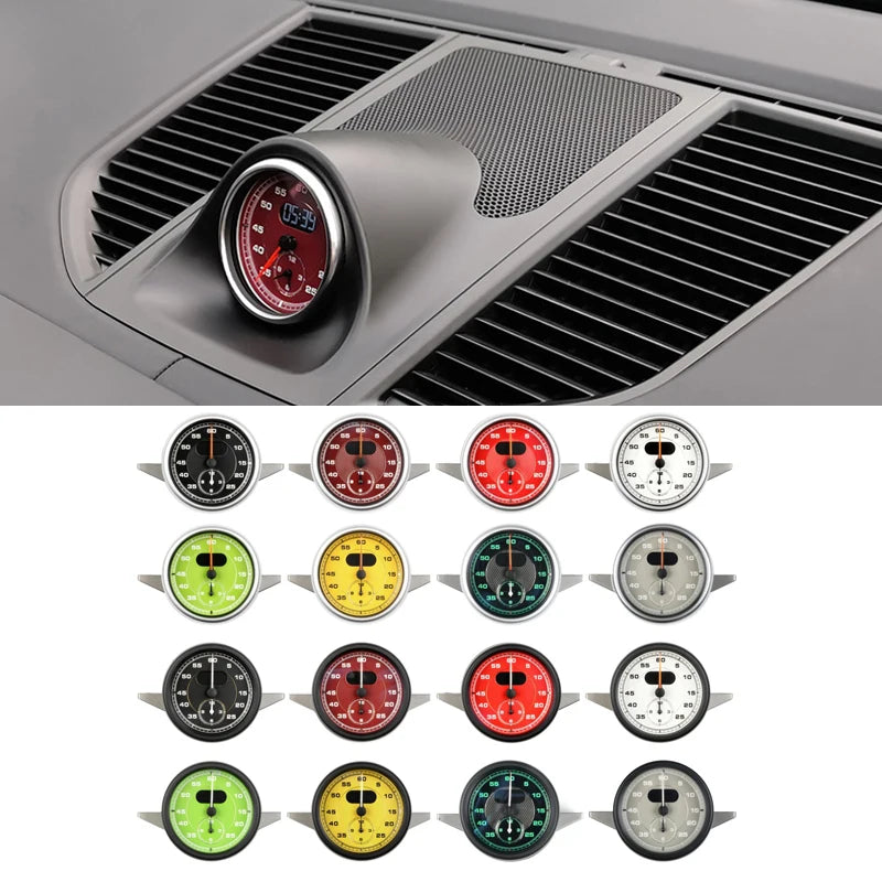Chronomètre Tableau de Bord Porsche Macan 2014-2024 - vue de face - Becquet Voiture