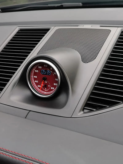 Chronomètre Tableau de Bord Porsche Macan 2014-2024 - vue de profil - Becquet Voiture