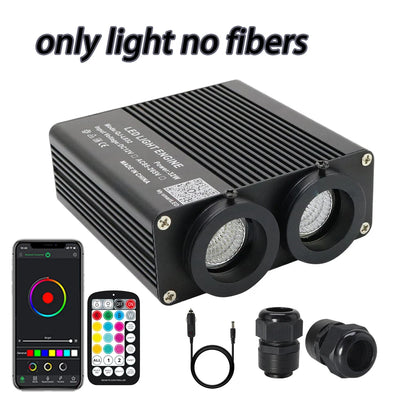 Ciel Étoilé Voiture Ambiance LED RGBW 32W - vue arrière 2 - Becquet Voiture