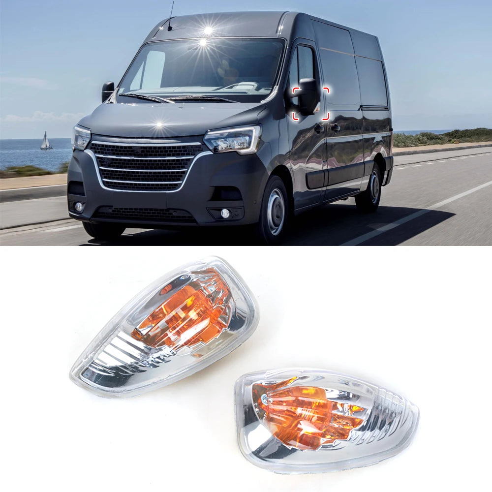 Clignotant de Rétroviseur Renault Master Opel Movano 2010-2018 - vue de face - Becquet Voiture