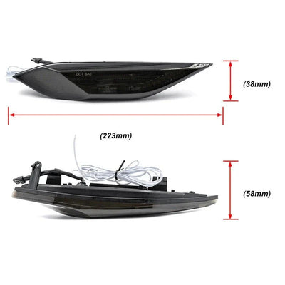 Clignotant Latéral Led Dynamique Porsche Cayenne 958 - installé sur véhicule - Becquet Voiture