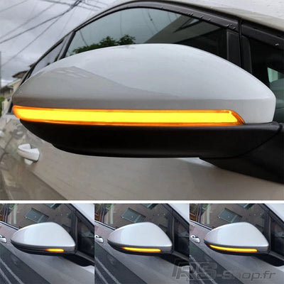 Clignotant LED Dynamique Rétroviseur VW Golf 7 - vue de trois-quarts - Becquet Voiture