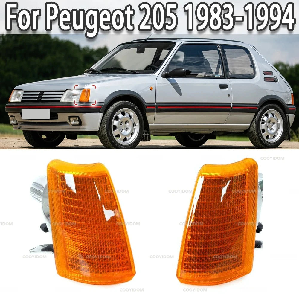 Clignotant Répétiteur Latéral Peugeot 205 1983-1994 - vue de face - Becquet Voiture