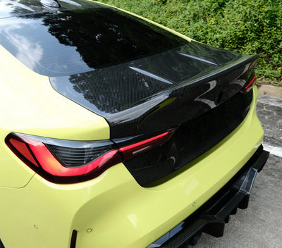 Coffre CSL Fibre Carbone BMW G82 M4 - vue arrière - Becquet Voiture