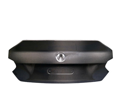 Coffre CSL Fibre Carbone BMW G87 M2 - vue de face - Becquet Voiture