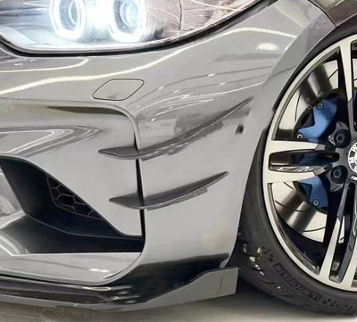 Coins Avant Fibre Carbone BMW M2 F87 - vue de face - Becquet Voiture