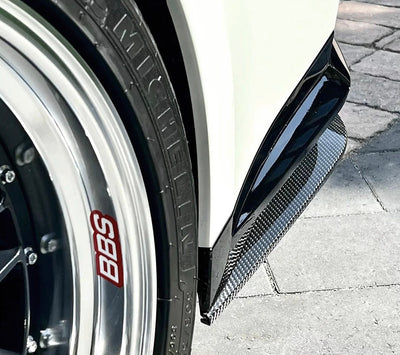 Coins Jupes Latérales Arrière Carbone BMW G80 G82 - vue arrière - Becquet Voiture