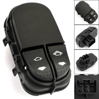 Commutateur Fenêtre Conducteur Ford Focus MK1 6 Broches Noir - vue de face - Becquet Voiture