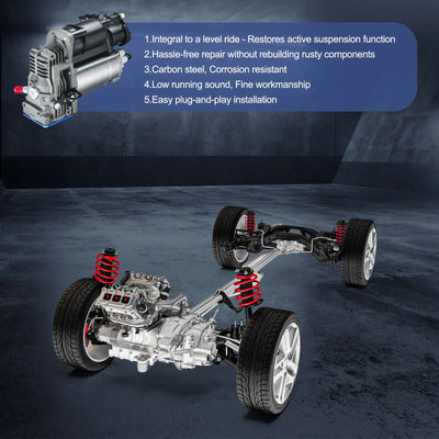 Compresseur Suspension Pneumatique GMC Cadillac Escalade - packshot studio - Becquet Voiture