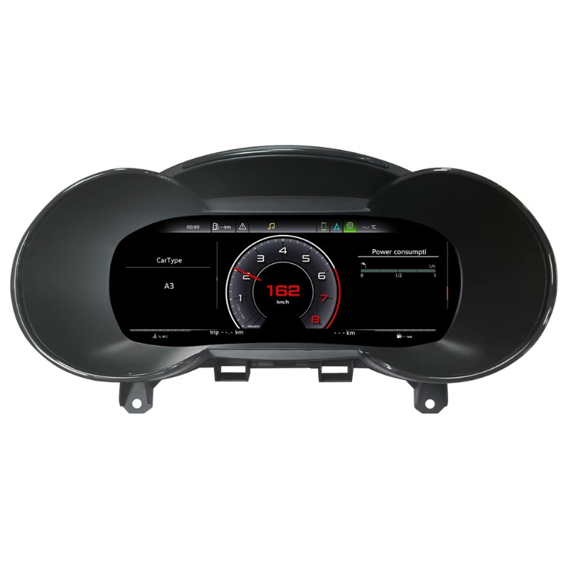 Digital Instrument Cluster Virtual Cockpit Audi A1 A3 A4 - studio packshot - Becquet Voiture