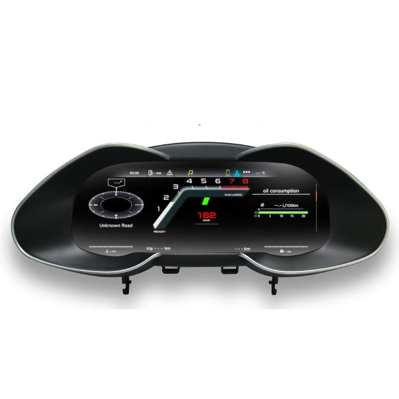 Digital Instrument Cluster Virtual Cockpit Audi A1 A3 A4 - front view 2 - Becquet Voiture