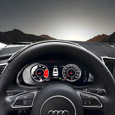 Compteur Digital Virtual Cockpit Audi A1 A3 A4 - vue de profil - Becquet Voiture