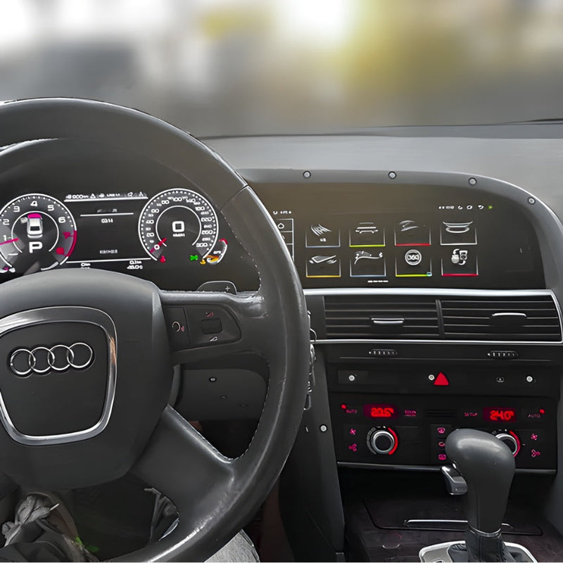 Compteur Digital Virtual Cockpit Audi A6 C6 - vue de profil - Becquet Voiture
