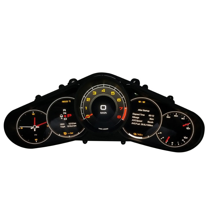Compteur Digital Virtual Cockpit Porsche 911 991 - vue de face - Becquet Voiture