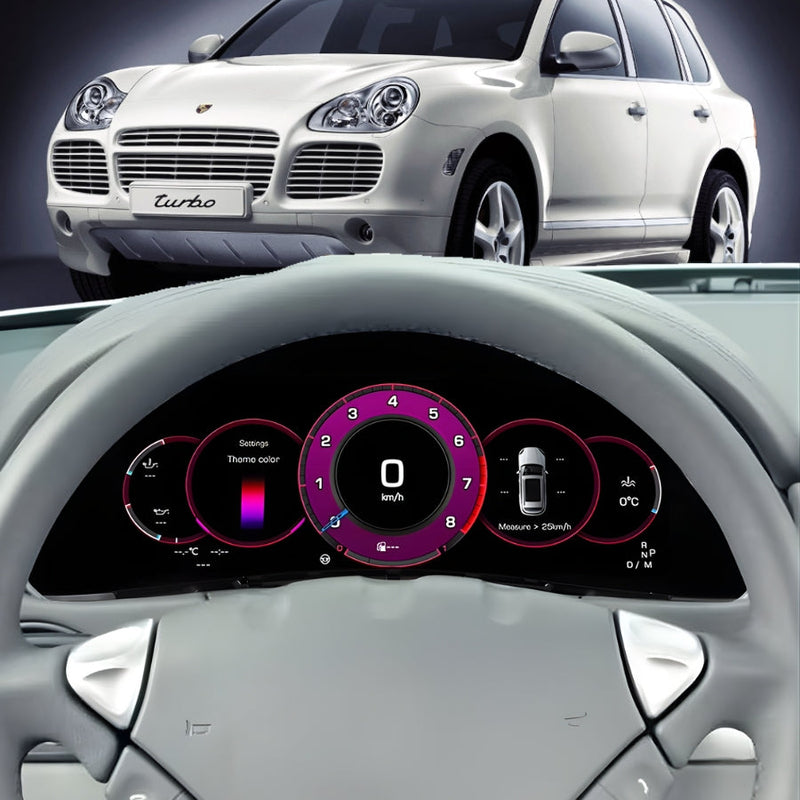 Compteur Digital Virtual Cockpit Porsche Cayenne - vue arrière - Becquet Voiture