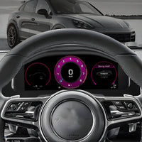 Compteur Digital Virtual Cockpit Porsche Cayenne - vue de profil - Becquet Voiture