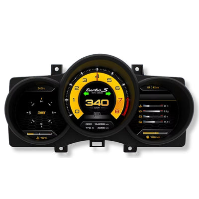 Compteur Digital Virtual Cockpit Porsche Macan - installé sur véhicule - Becquet Voiture
