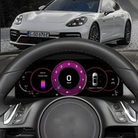 Digitales Kombiinstrument Virtual Cockpit Porsche Panamera - Seitenansicht - Becquet Voiture