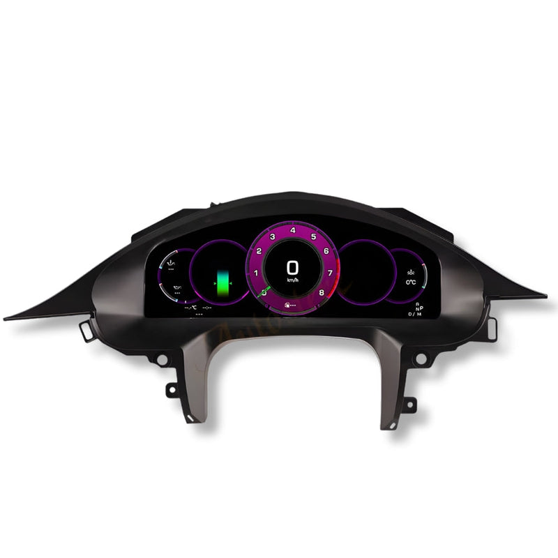 Digitales Kombiinstrument Virtual Cockpit Porsche Panamera - Dreiviertelansicht - Becquet Voiture