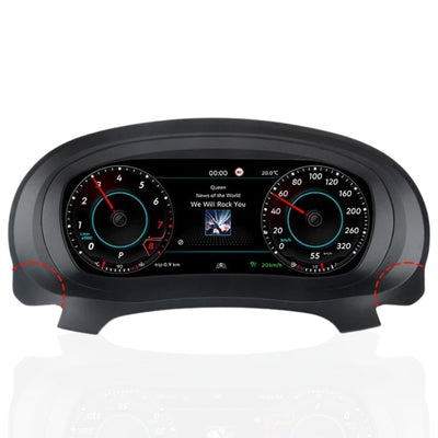 Compteur LCD Virtuel Digital VW Golf Leon - détail du montage 2 - Becquet Voiture