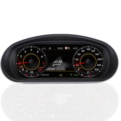 Compteur LCD Virtuel Digital VW Golf Leon - installé sur véhicule - Becquet Voiture