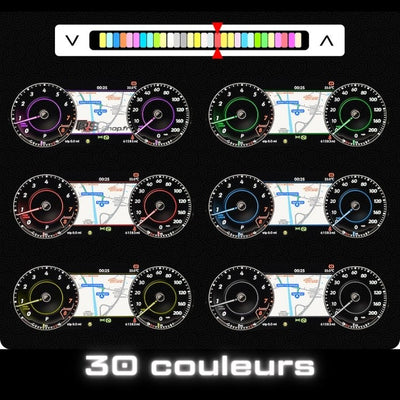 Compteur LCD Virtuel Digital VW Golf Leon - vue de trois-quarts 2 - Becquet Voiture