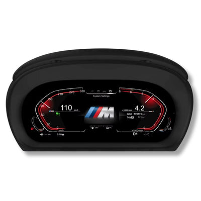 Compteur Virtual Cockpit BMW LCD 1920x720 Plug and Play - vue de face - Becquet Voiture