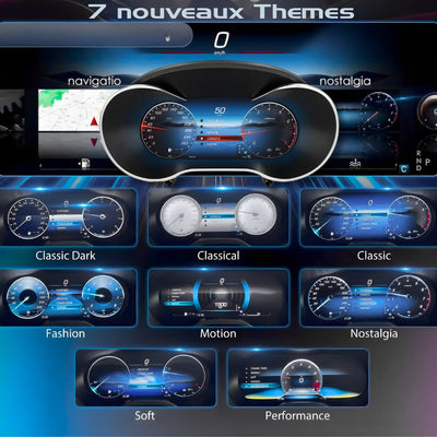 Compteur Virtual Cockpit Mercedes W204 W205 GLC - vue arrière - Becquet Voiture