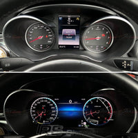 Compteur Virtual Cockpit Mercedes W204 W205 GLC - vue de profil - Becquet Voiture