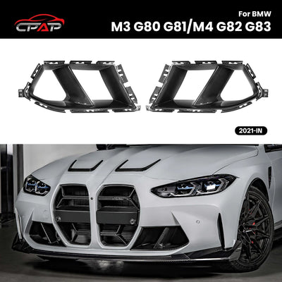 Conduit d'Air Avant Carbone BMW M3 G80 M4 G82 Style MP 2021+ - vue de face - Becquet Voiture