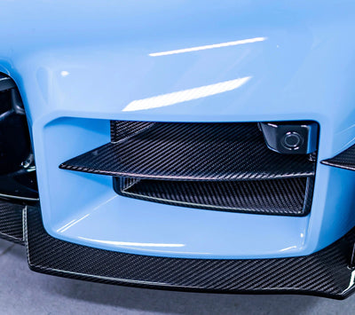 Conduits Aération Avant Fibre Carbone BMW G87 M2 - installé sur véhicule - Becquet Voiture