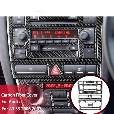Console Centrale Carbone 3D A3/S3/RS3 8P - détail du montage - Becquet Voiture