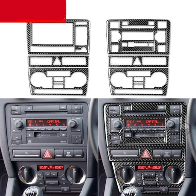 Console Centrale Carbone 3D A3/S3/RS3 8P - vue arrière - Becquet Voiture
