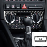 Console Centrale Carbone 3D A3/S3/RS3 8P - vue de face 2 - Becquet Voiture