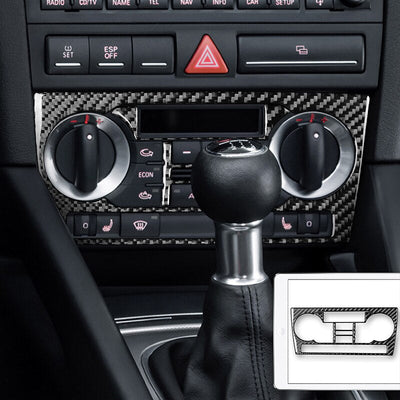 Console Centrale Carbone 3D A3/S3/RS3 8P - vue de face 2 - Becquet Voiture