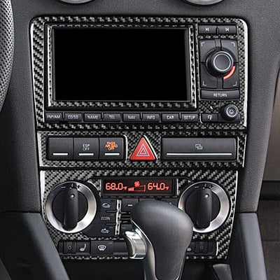 Console Centrale Carbone 3D A3/S3/RS3 8P - vue de profil - Becquet Voiture