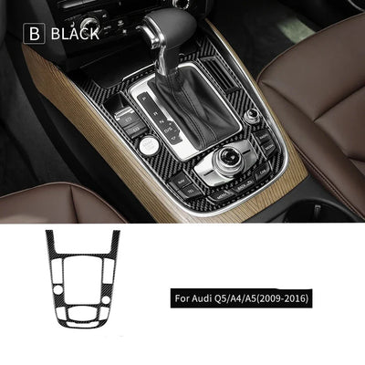 Console Centrale Carbone Audi A4 A5 Q5 B8 - packshot studio - Becquet Voiture