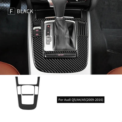 Console Centrale Carbone Audi A4 A5 Q5 B8 - vue arrière - Becquet Voiture