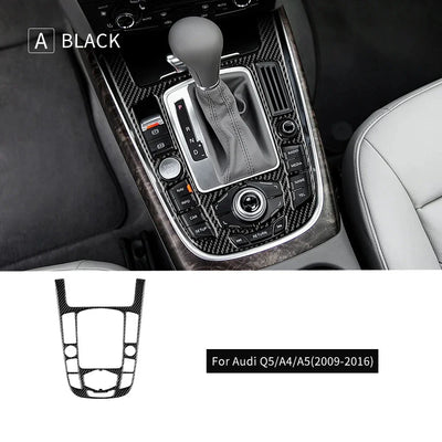 Console Centrale Carbone Audi A4 A5 Q5 B8 - vue de profil - Becquet Voiture